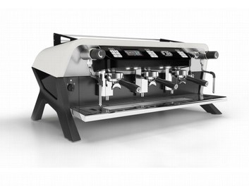 Sanremo F.18 | White and Black Color | 3 Group Volumetric Dosing | Precision Multi-Boiler System